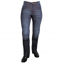 Dámské jeansové moto kalhoty ROLEFF Aramid Lady, modrá, 26/XS