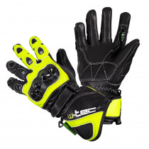 Motocyklové rukavice W-TEC Supreme EVO, černo-zelená, 3XL