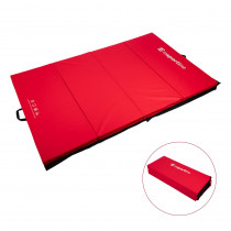 Skládací gymnastická žíněnka inSPORTline Kvadfold 200x120x5 cm, červená