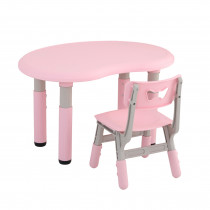 Dětský stolek s židlí inSPORTline Kucerino, růžová