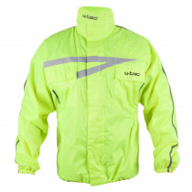 Moto pláštěnka W-TEC Rainy, fluo žlutá, 4XL